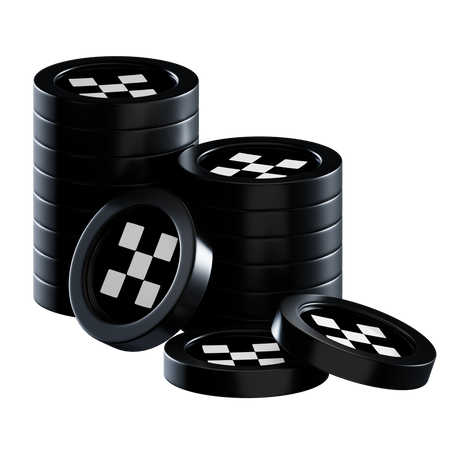 Okb Coin Stacks  3D Icon