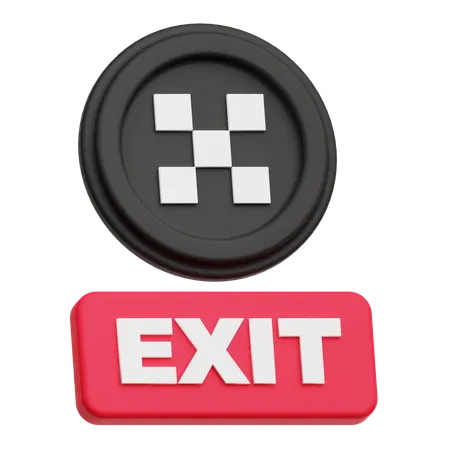 Okb Exit  3D Icon