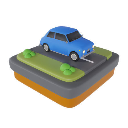 Öko-Auto  3D Icon