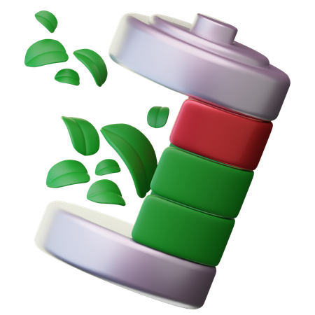 Öko-Batterie  3D Icon