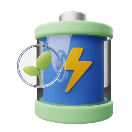 Öko-Batterie  3D Icon