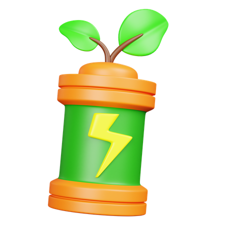 Öko-Batterie  3D Icon
