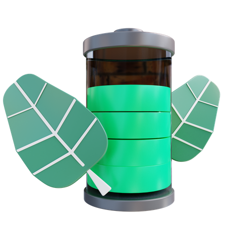 Öko-Batterie  3D Icon
