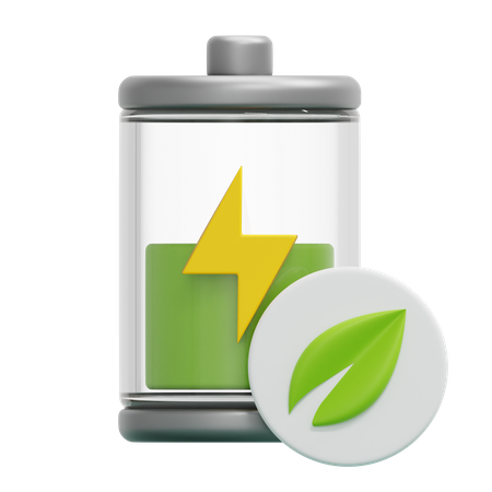 Öko-Batterie  3D Icon