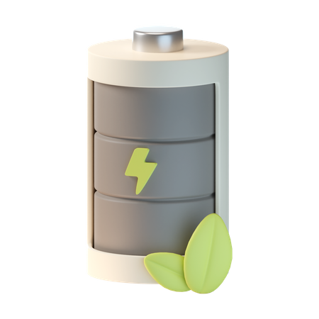 Öko-Batterie  3D Icon