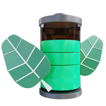 Öko-Batterie  3D Icon