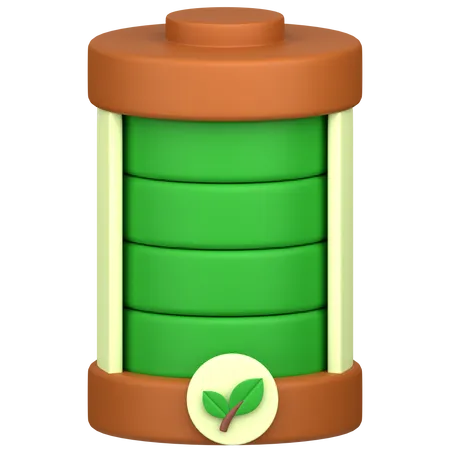 Öko-Batterie  3D Icon