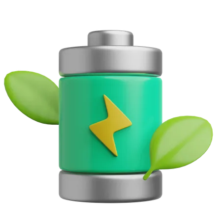 Öko-Batterie  3D Icon