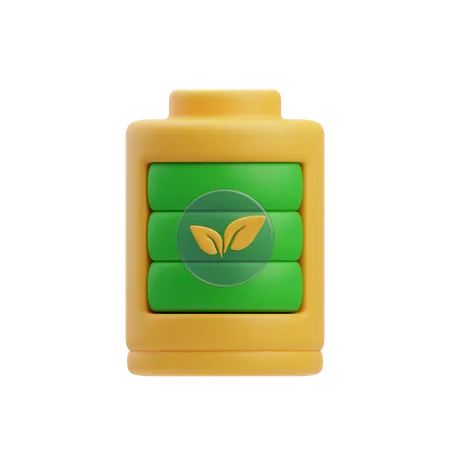 Öko-Batterie  3D Icon