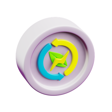 Öko-Energie  3D Icon