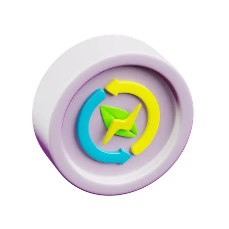 Öko-Energie  3D Icon