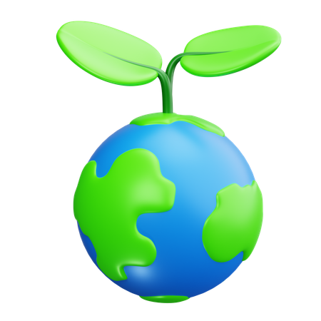 Öko-Energie, Ökologie, grün, Umwelt, Natur, nachhaltig, Umwelt  3D Icon