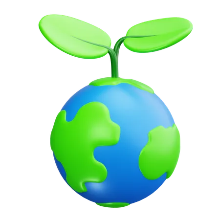 Öko-Energie, Ökologie, grün, Umwelt, Natur, nachhaltig, Umwelt  3D Icon