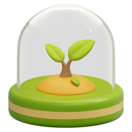 Öko-Pflanze  3D Icon