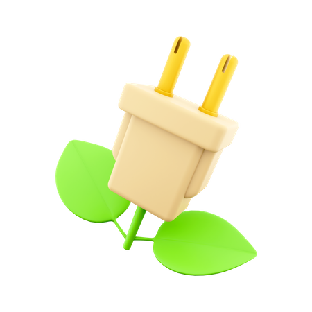 Öko-Stecker  3D Icon