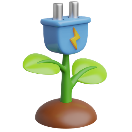 Öko-Stecker  3D Icon