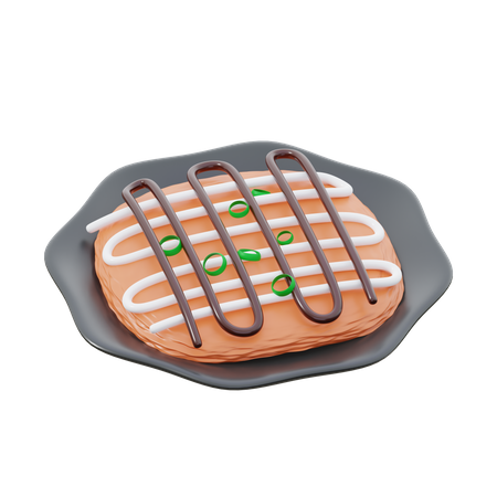 Okonomiyaki  3D Icon