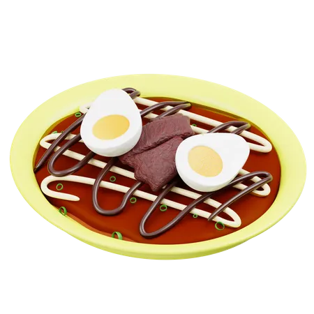 Okonomiyaki  3D Icon