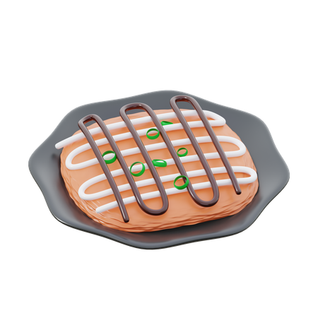 Okonomiyaki  3D Icon