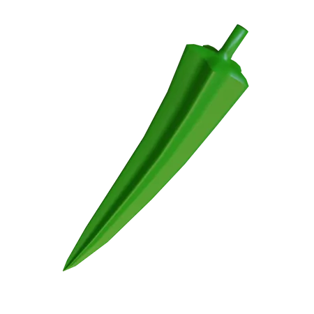 Okra  3D Icon