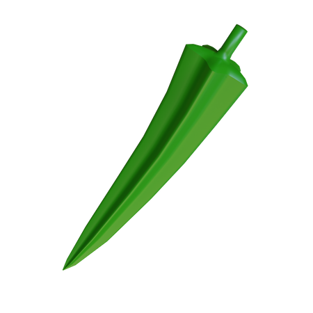 Okra  3D Icon