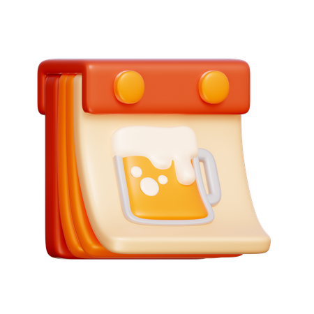 Oktoberfest Calendar  3D Icon