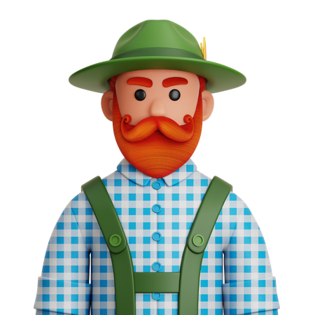 Homme de l'oktoberfest  3D Icon