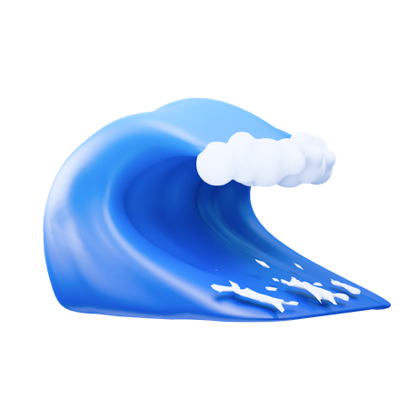Ola del océano  3D Icon