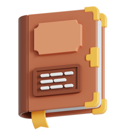 Old book  3D Icon
