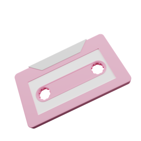 Old Cassete Tape 3D Illustration