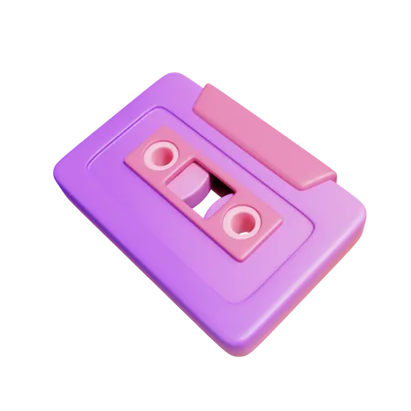 Old Cassette Tape  3D Illustration