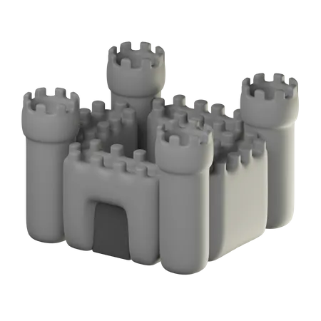 Old Castle  3D Icon