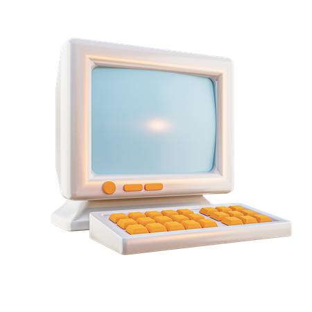 Old Computer  3D Icon