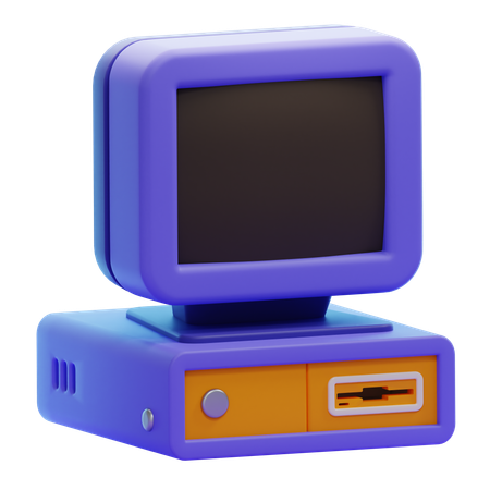 OLD COMPUTER  3D Icon