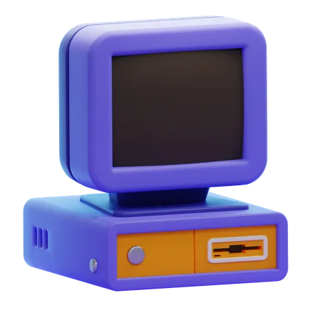 OLD COMPUTER  3D Icon
