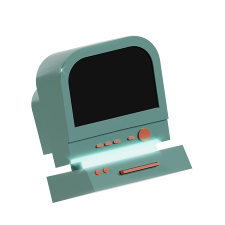 Old Computer  3D Icon