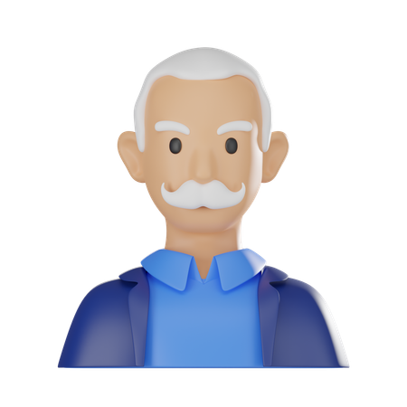 늙은 아빠  3D Icon