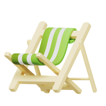 Old Folding Chair 3D Icon