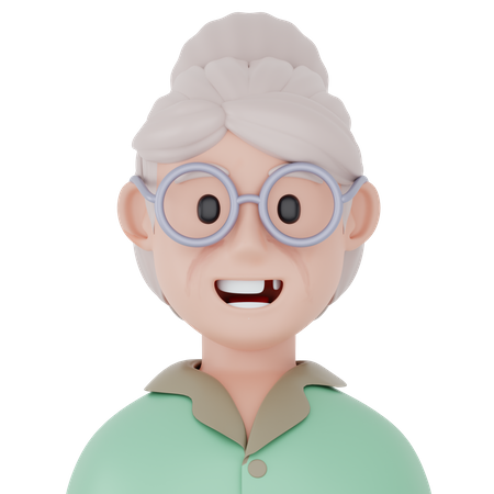 Old Grandma  3D Icon