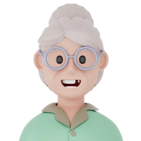 Old Grandma  3D Icon