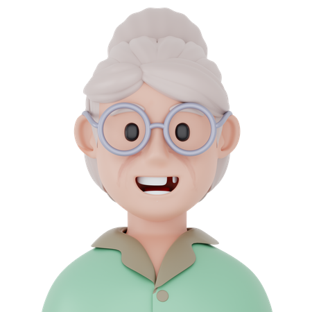 Old Grandma  3D Icon