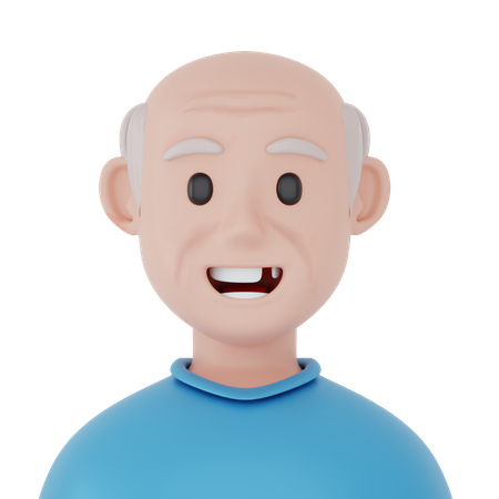 Old Grandpa  3D Icon