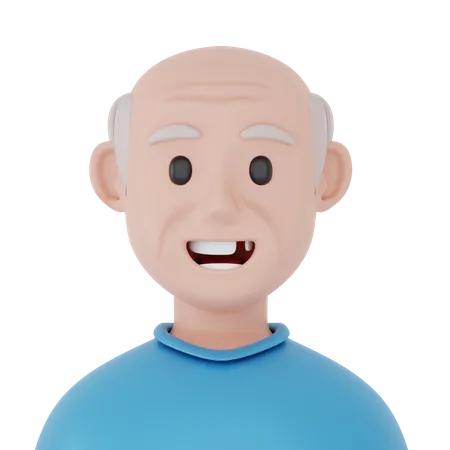 Old Grandpa  3D Icon