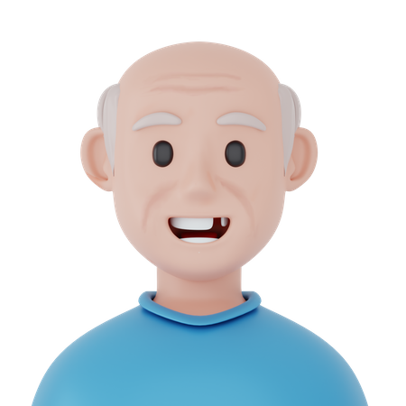 Old Grandpa  3D Icon