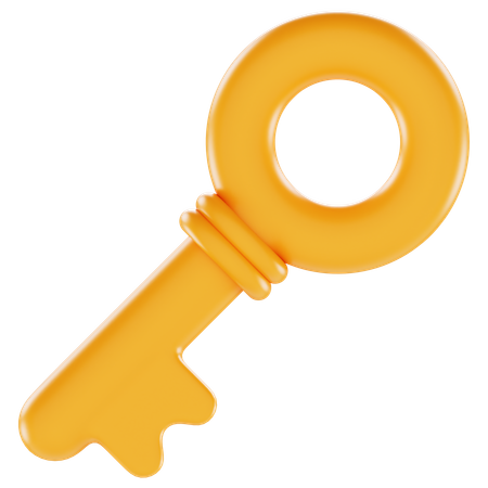 Old Key  3D Icon