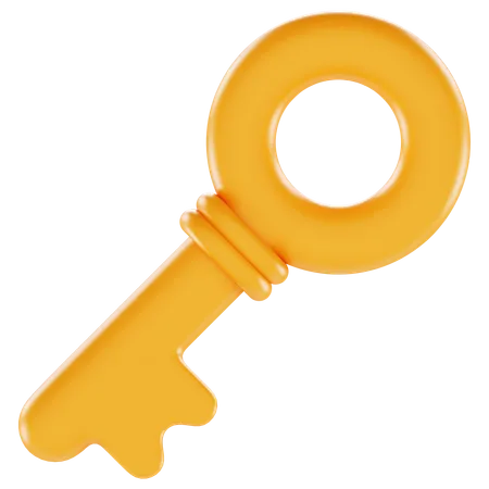 Old Key  3D Icon