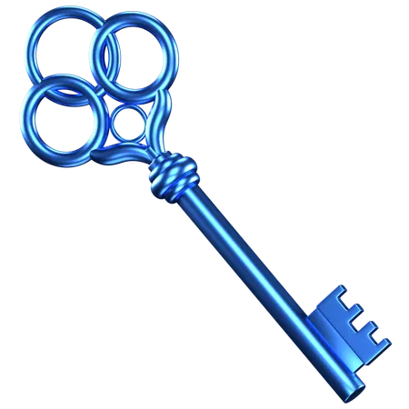 Old Key  3D Icon