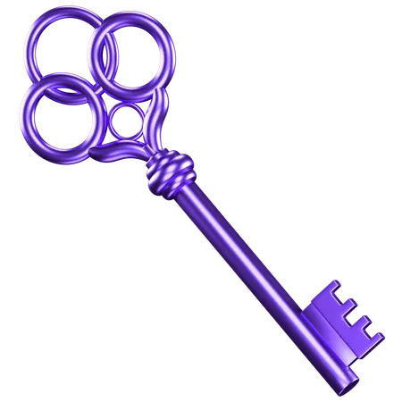 Old Key  3D Icon