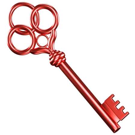 Old Key  3D Icon