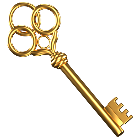 Old Key  3D Icon